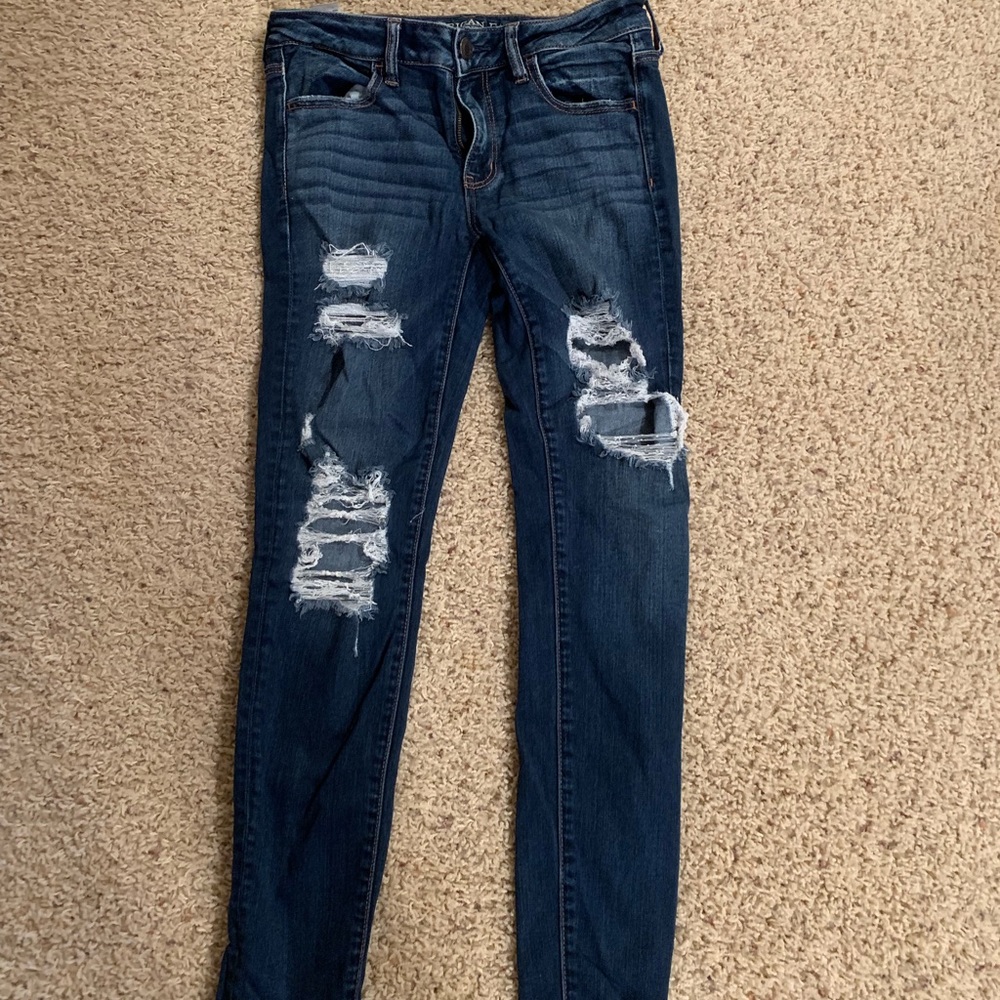 American eagle ripped jeans